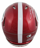 Georgia Hines Ward Signed Flash Full Size Speed Proline Helmet BAS Witnessed