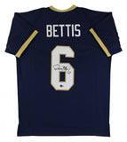 Jerome Bettis Signed Notre Dame Fighting Irish Jersey (Beckett) Steelers RB