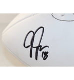 Justin Jefferson Autographed Minnesota Vikings Logo Football Beckett WIT 57923