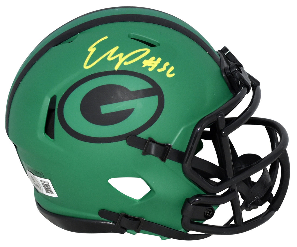 Packers Rave Helmet EDGERRIN COOPER SIGNED GREEN BAY PACKERS RAVE SPEED MINI HELMET BECKET ...