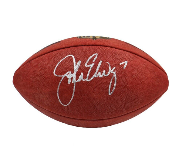 John Elway Signed Denver Broncos Wilson Authentic NFL Football