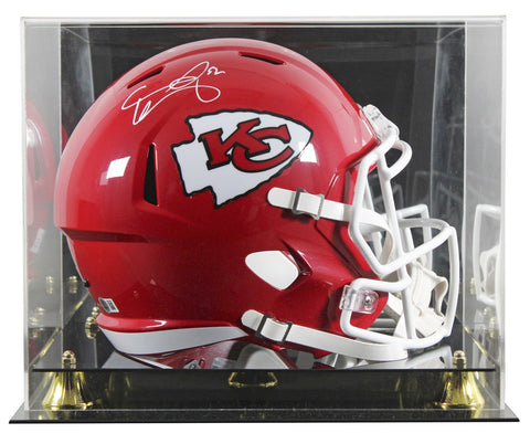Chiefs Creed Humphrey Signed Full Size Speed Rep Helmet W/ Case BAS Witnessed