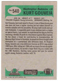 Kurt Gouveia Autographed/Signed 1991 Bowman #540 Trading Card 46250