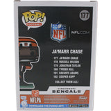 Ja'Marr Chase Autographed Cincinnati Bengals Funko Pop! #177 Beckett 50959