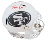 49ers Frank Gore Signed Salute To Service III Full Size Speed Rep Helmet BAS Wit