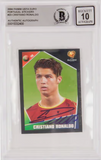 Cristiano Ronaldo Signed Panini EURO 2004 Portugal Sticker - BGS 10 Autograph