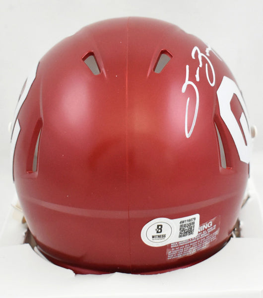 bradford motorcycles helmets Sam Bradford Autographed Oklahoma Sooners Speed Mini Helmet