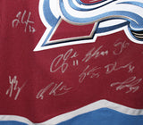 Colorado Avalanche Team Signed Burgandy Adidas 52 Jersey 20 Sigs FAN 37510