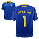 Julio Cesar Signed Brazil FC Away Soccer Jersey #1 with Beckett COA