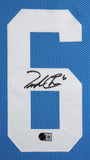 Ole Miss Trinidad Chambliss Signed Light Blue Pro Style Framed Jersey BAS