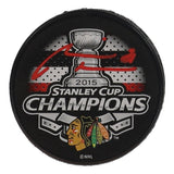 Marian Hossa Signed Chicago Blackhawk Logo 2015 S.C. Champ Hockey Puck /Schwartz