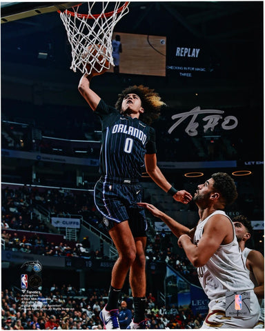 Anthony Black Orlando Magic Signed 8" x 10" Dunk vs. Cleveland Cavaliers Photo