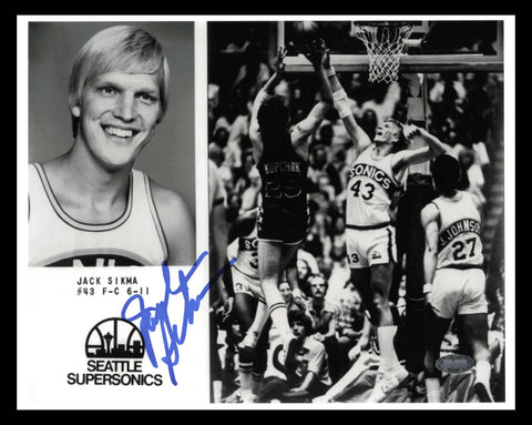 Jack Sikma Autographed Signed 8x10 Photo Seattle Supersonics MCS Holo #87437