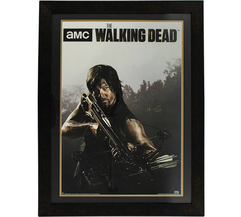Norman Reedus Signed The Walking Dead Season Four Full Size Framed Poster