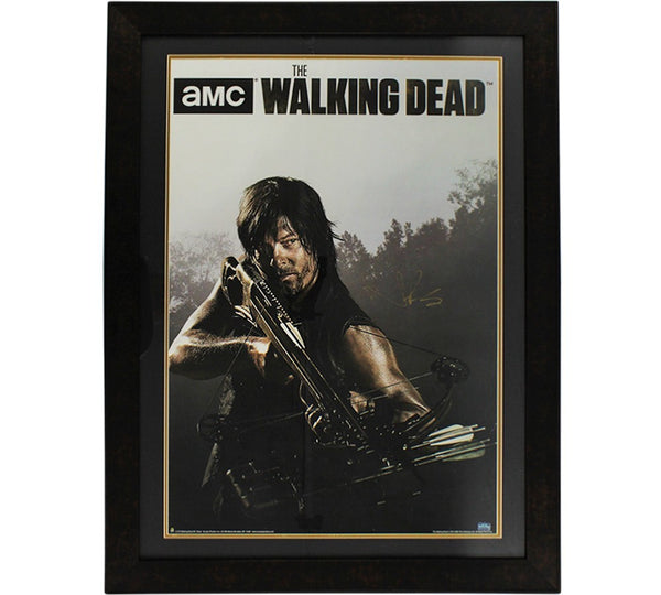 Norman Reedus Signed The Walking Dead Season Four Full Size Framed Poster