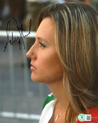 Ashley Force NHRA Authentic Signed 8x10 Photo Autographed BAS #BC13876