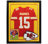 Patrick Mahomes Signed Kansas City Chiefs LED Framed Nike Red NFL Jersey