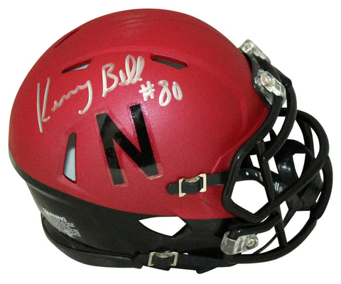 KENNY BELL AUTOGRAPHED NEBRASKA CORNHUSKERS RED SPEED MINI HELMET COA