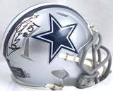 Randy White Autographed Dallas Cowboys Speed Mini Helmet - Prova *Black
