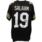 Rashaan Salaam Autographed Colege Style Size XL Black Jersey 94 Beckett 57177