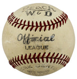 A's Connie Mack Authentic Signed Reach Official League Baseball JSA #BB70388