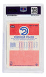Dominique Wilkins Signed 1986 Atlanta Hawks Fleer Card #121 75 NBA Insc PSA 10