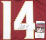 Johnny Wilson Signed Florida State Seminoles Jersey (JSA COA) Eagles Receiver