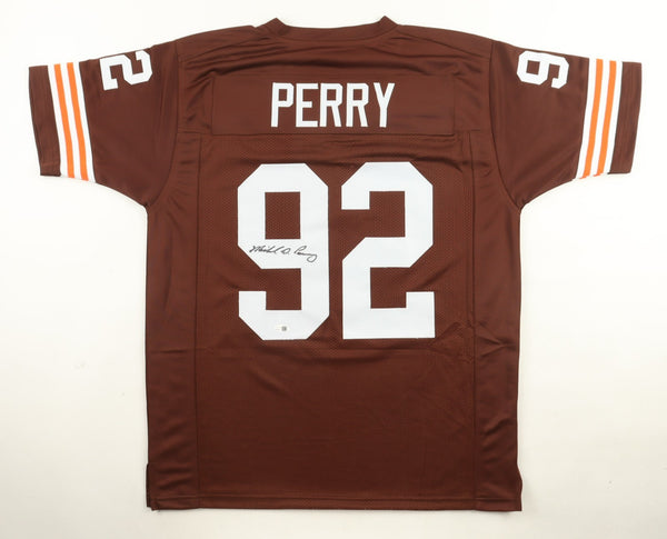 Michael Dean Perry Signed Cleveland Browns Jersey (JSA) 6xPro Bowl Defensive End