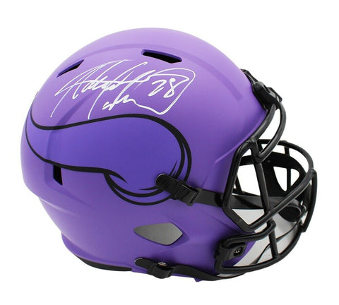 Adrian Peterson Signed Minnesota Vikings Speed Full Size Rave NFL Helmet