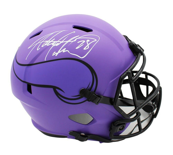 Adrian Peterson Signed Minnesota Vikings Speed Full Size Rave NFL Helmet