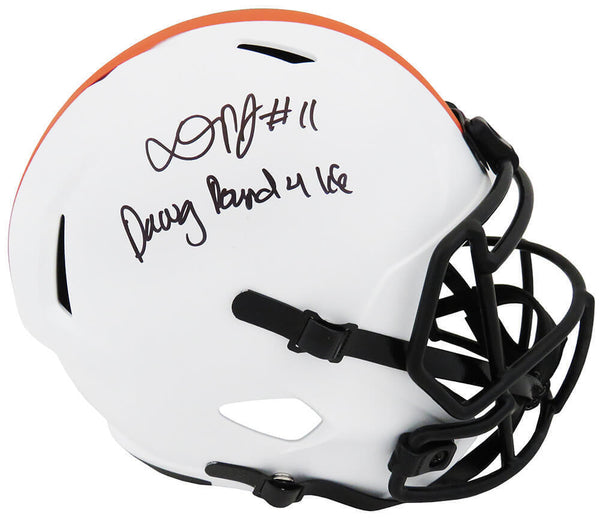 Donovan Peoples-Jones Signed Browns Lunar Riddell F/S Rep Helmet w/Dawg (SS COA)