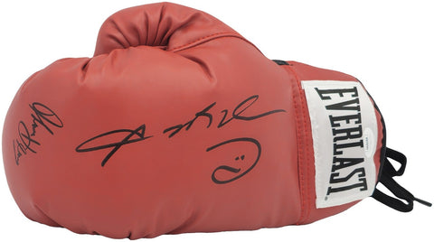 Sugar Ray Leonard & Thomas "Hitman" Hearns Signed Red Everlast Glove LH JSA