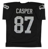 Dave Casper "HOF 02" Authentic Signed Black Pro Style Jersey BAS Witnessed