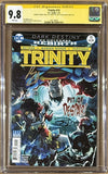 Ben Affleck Gal Gadot Henry Cavill Autographed Trinity DCU #15 CGC 9.8 56590