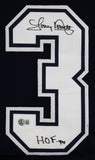 Tony Dorsett "HOF 94" Authentic Signed Navy Pro Style Framed Jersey BAS Wit 2