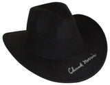 Chuck Norris Autographed/Signed Texas Ranger Black Cowboys Hat JSA 39583