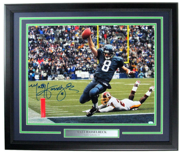 Matt Hasselbeck Seahawks Signed/Autographed 16x20 Photo Framed MCS 157382