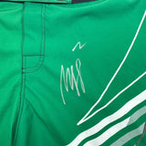 Autographed/Signed Khamzat Borz Chimaev Venom UFC MMA Green Trunks PSA/DNA COA