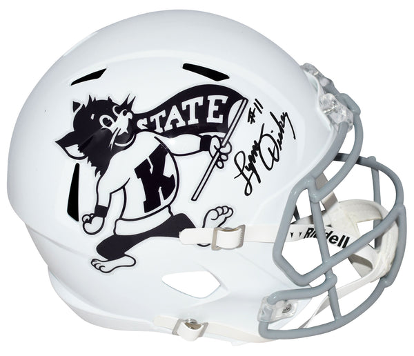 LYNN DICKEY AUTOGRAPHED KANSAS STATE WILDCATS FULL SIZE SPEED HELMET JSA