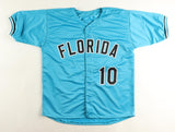 Gary Sheffield Signed Florida Marlins Jersey Inscribed "97 W S Champs" (Beckett)