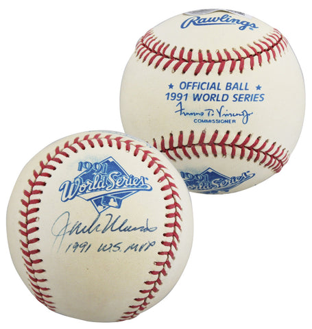 Twins Jack Morris "1991 W.S. MVP" Signed 1991 WS Logo OML Baseball BAS #BV01142