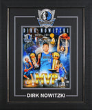 Mavericks Dirk Nowitzki Authentic Signed 11x14 Framed Photo BAS #BS05269