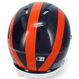 Devin Hester Autographed Bears Navy 1936 Tribute Speed Authentic Helmet Beckett