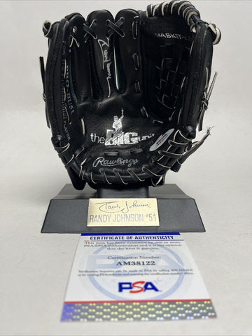 Randy Johnson Autographed Mini Mitt PSA Authentication