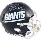 Phil Simms Autographed New York Giants Authentic TB SB MVP Helmet Beckkett 50973