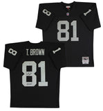 Raiders Tim Brown "HOF 2015" Authentic Signed Black M&N TB Jersey Fanatics