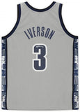 Allen Iverson Georgetown Hoyas Autographed Grey Replica Jersey