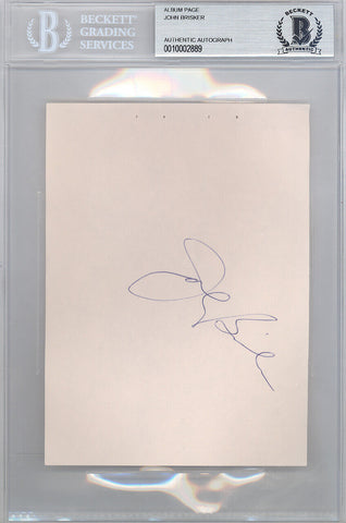 John Brisker Autographed 4.5x6 Album Page Seattle Super Sonics Beckett #10002889