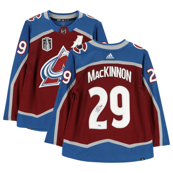 Nathan MacKinnon Autographed Avalanche Authentic SC Patch Adidas