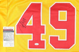 Tony Richardson Signed Kansas City Chiefs Throwback Jersey (JSA COA) 3xPro Bowl
